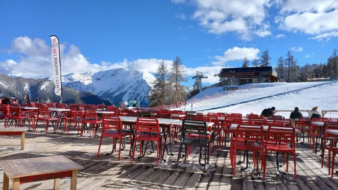 restaurant d'altitude à Pra Loup